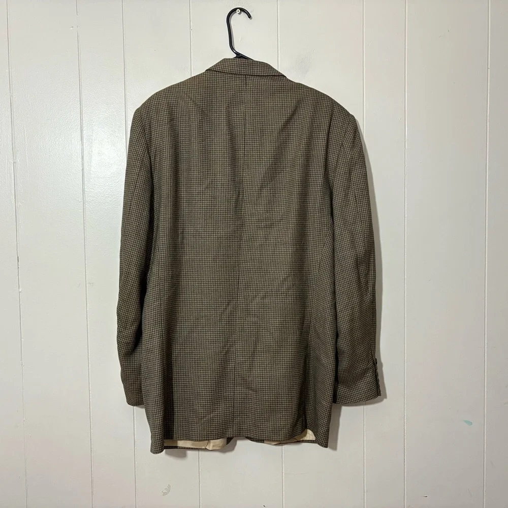 Oscar de la Renta Menswear Blazer  Wool Tweed Sport Coat Jacket  Size 42L